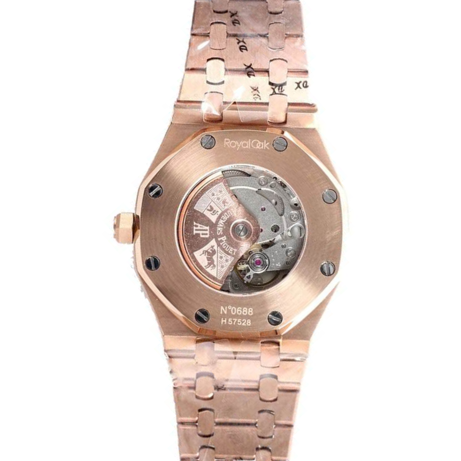 Audemars Piguet Royal Oak Iced Out Rose Gold Replica - Image 5