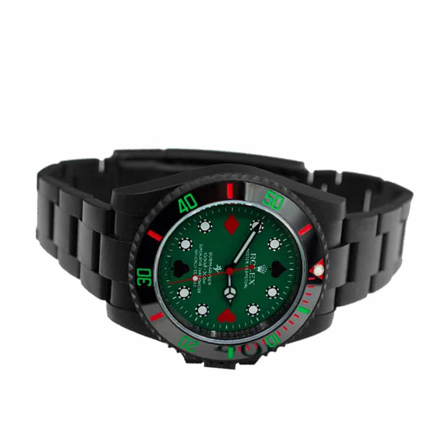 Rolex Blaken Submariner Poker Green Dial 114060 Replica - Image 2