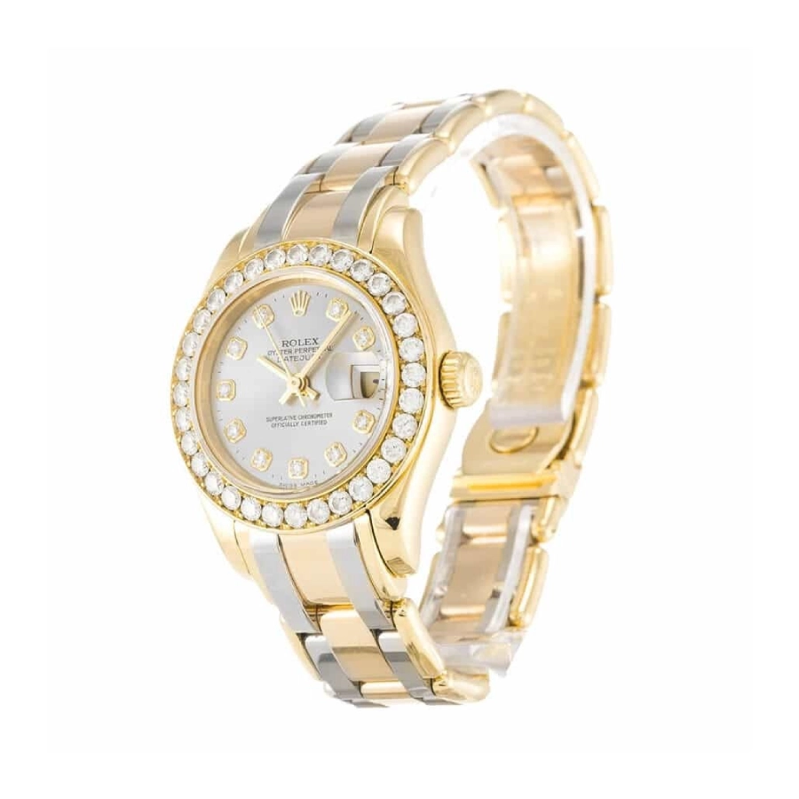 Rolex Tridor Pearlmaster Ladies Gold & Diamond 80298-0048 Replica - Image 2