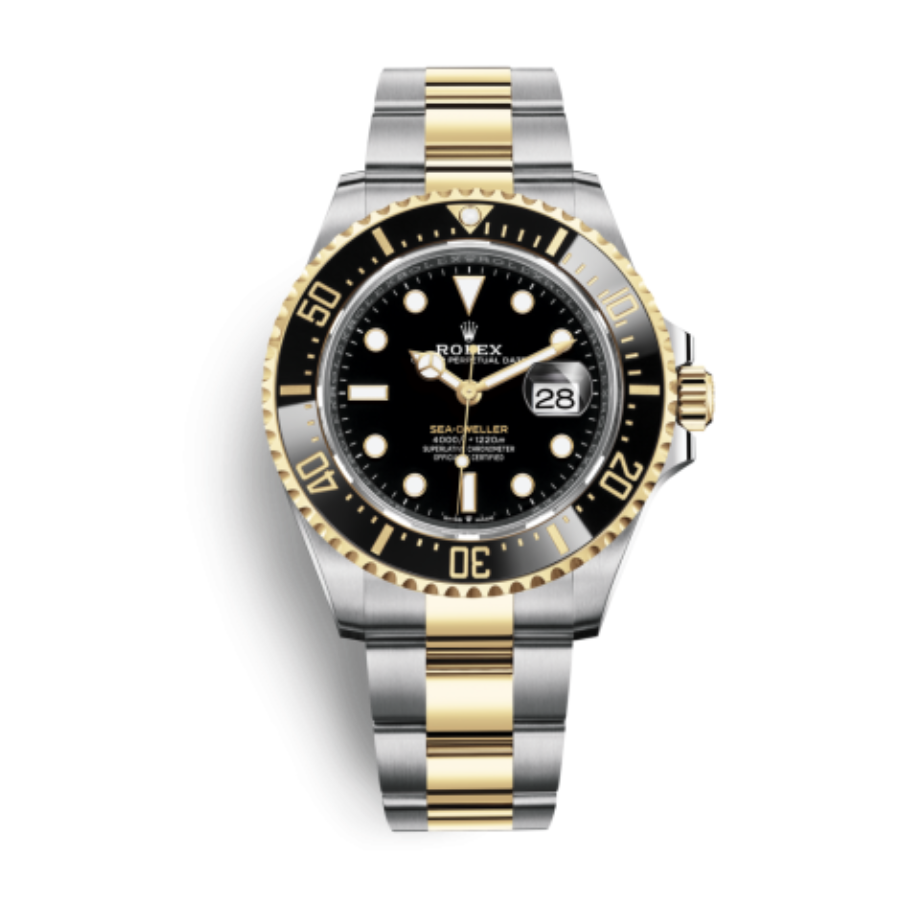 Rolex Sea-Dweller Two Tone Black Dial 126603-0001 Oyster Replica