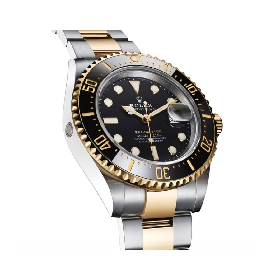 Rolex Sea-Dweller Two Tone Black Dial 126603-0001 Oyster Replica - Image 3